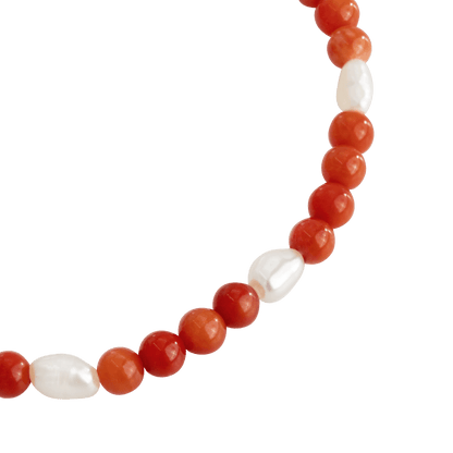 Coral Color Bracelet Silber