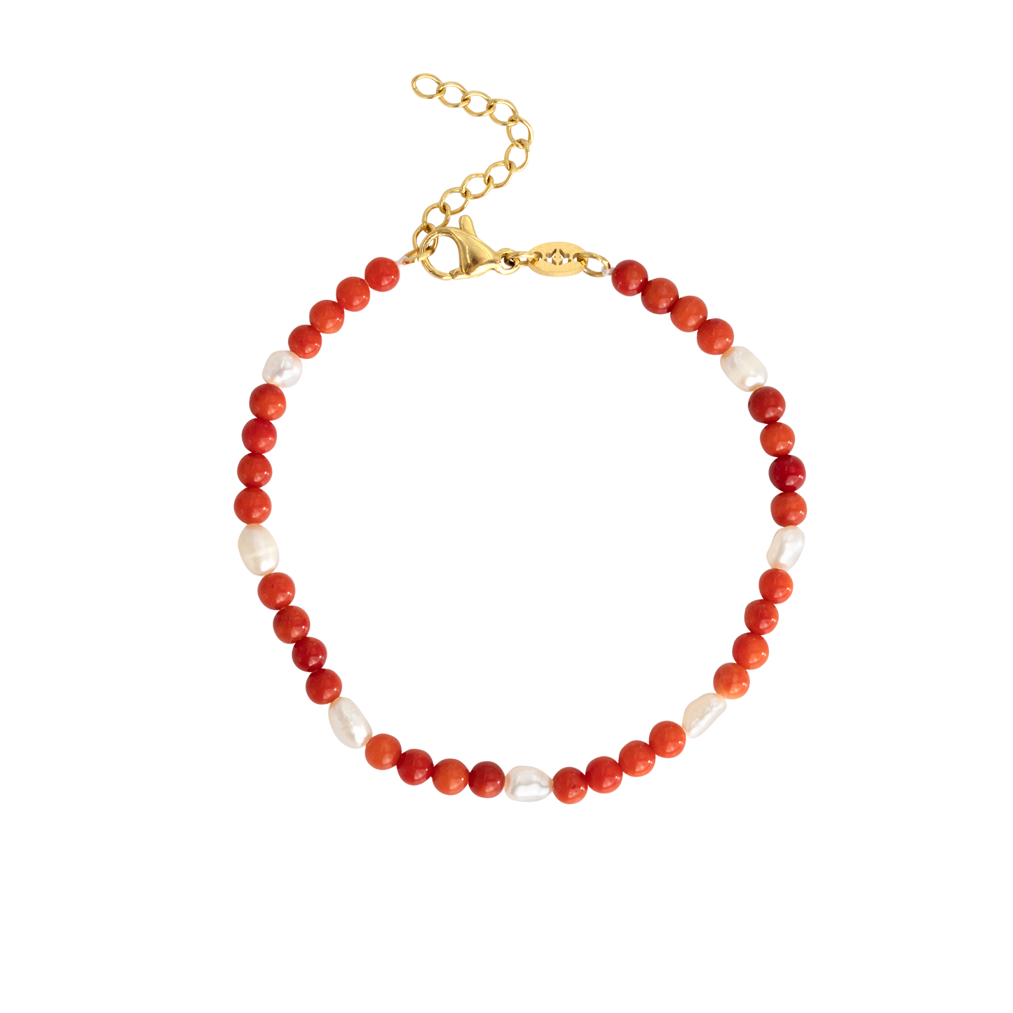 Coral Color Bracelet Gold