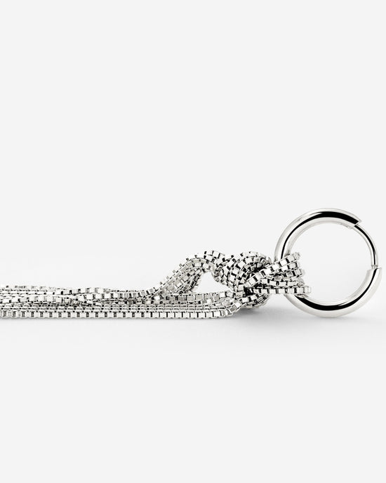 Sea Strands Hoop Set Small Silber