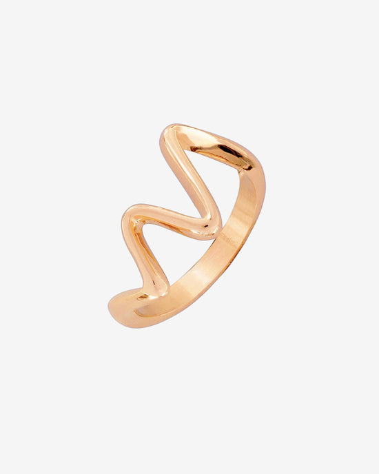 Fluid Motion Ring Roségold