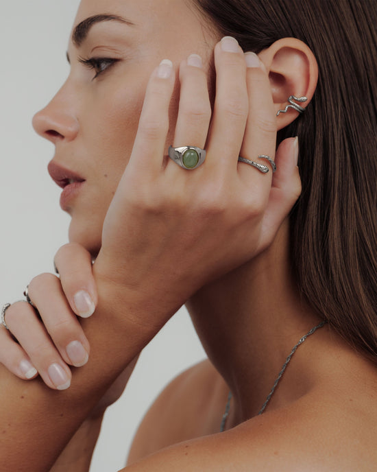 Vipers Ring Silber