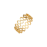 Fish Scale Ring Gold