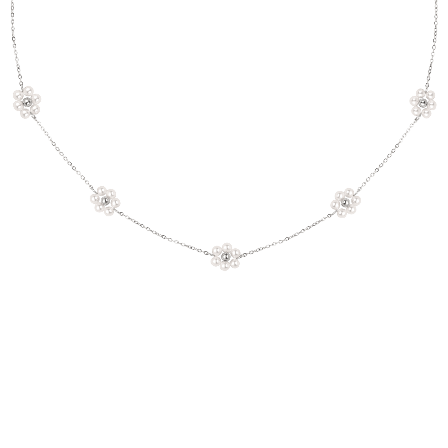 Flourish Necklace Silber