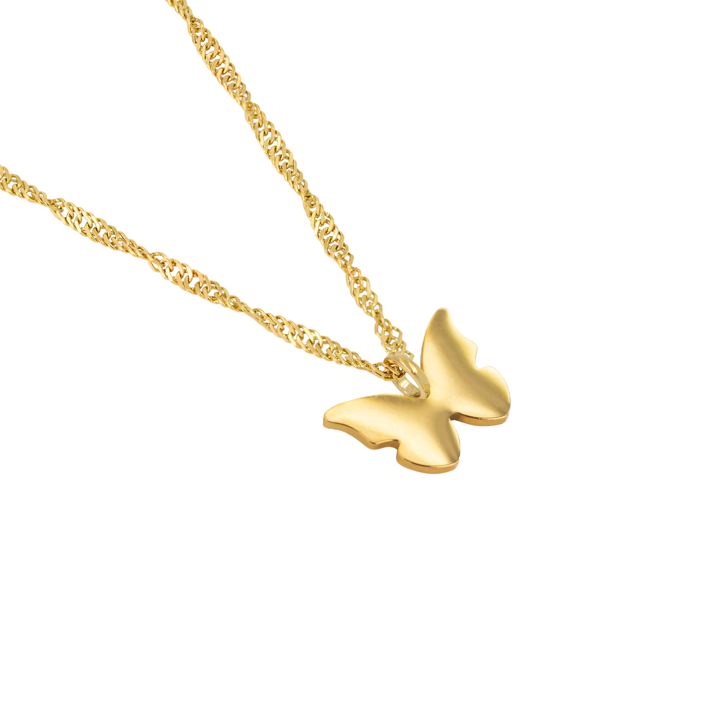 Flutterby Necklace Gold