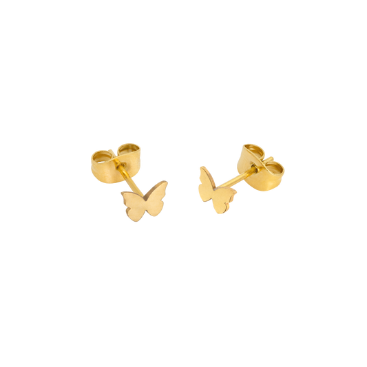 Flutterby Studs Gold