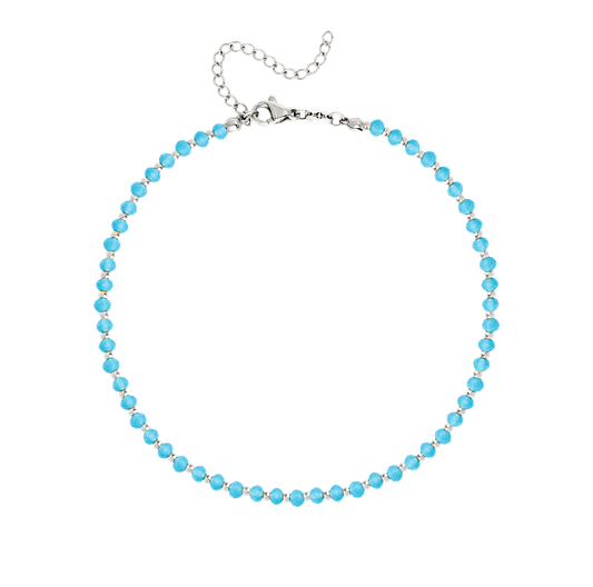 Into the Blue Anklet Silber