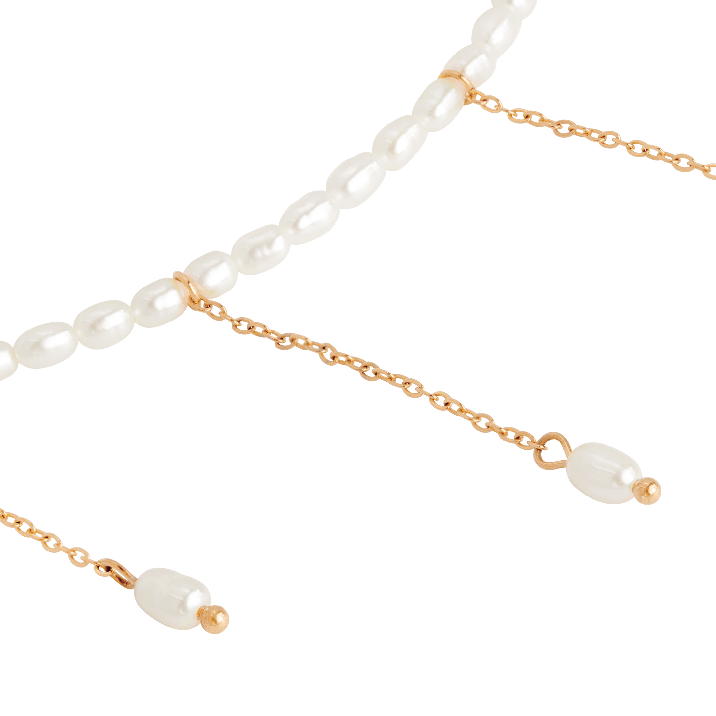 Lolas Love Pearl Power Necklace Roségold