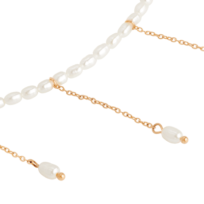Lolas Love Pearl Power Necklace Roségold