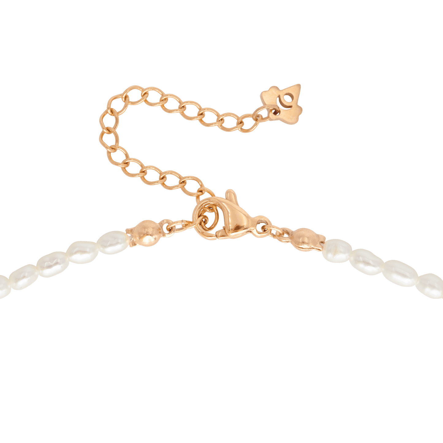 Lolas Love Pearl Power Necklace Roségold