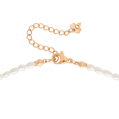 Lolas Love Pearl Power Necklace Roségold