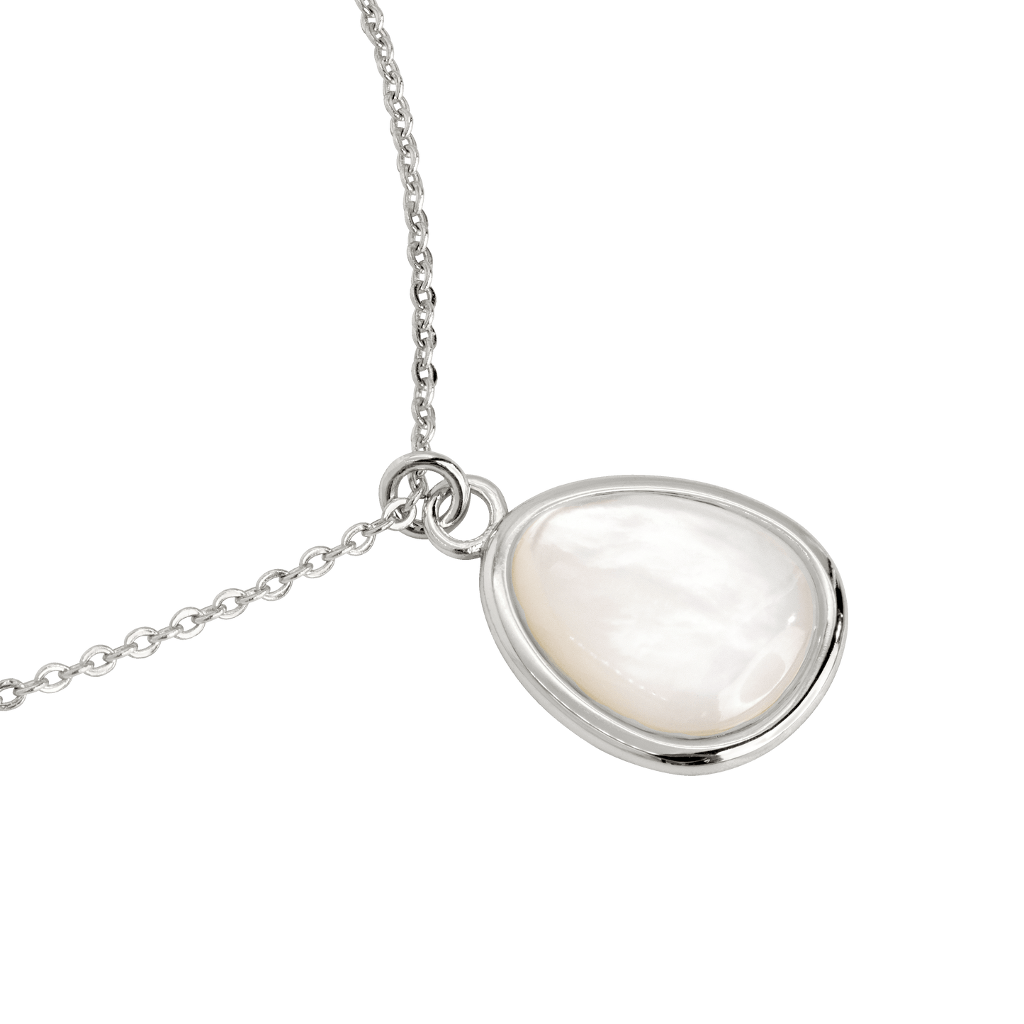 Mother of Pearls Necklace Silber