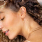 Oval Paloma Winged Beauty Hoop Set Roségold