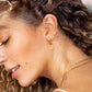 Oval Paloma Winged Beauty Hoop Set Gold