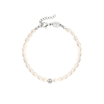 Blossom Pearl Bracelet Silber