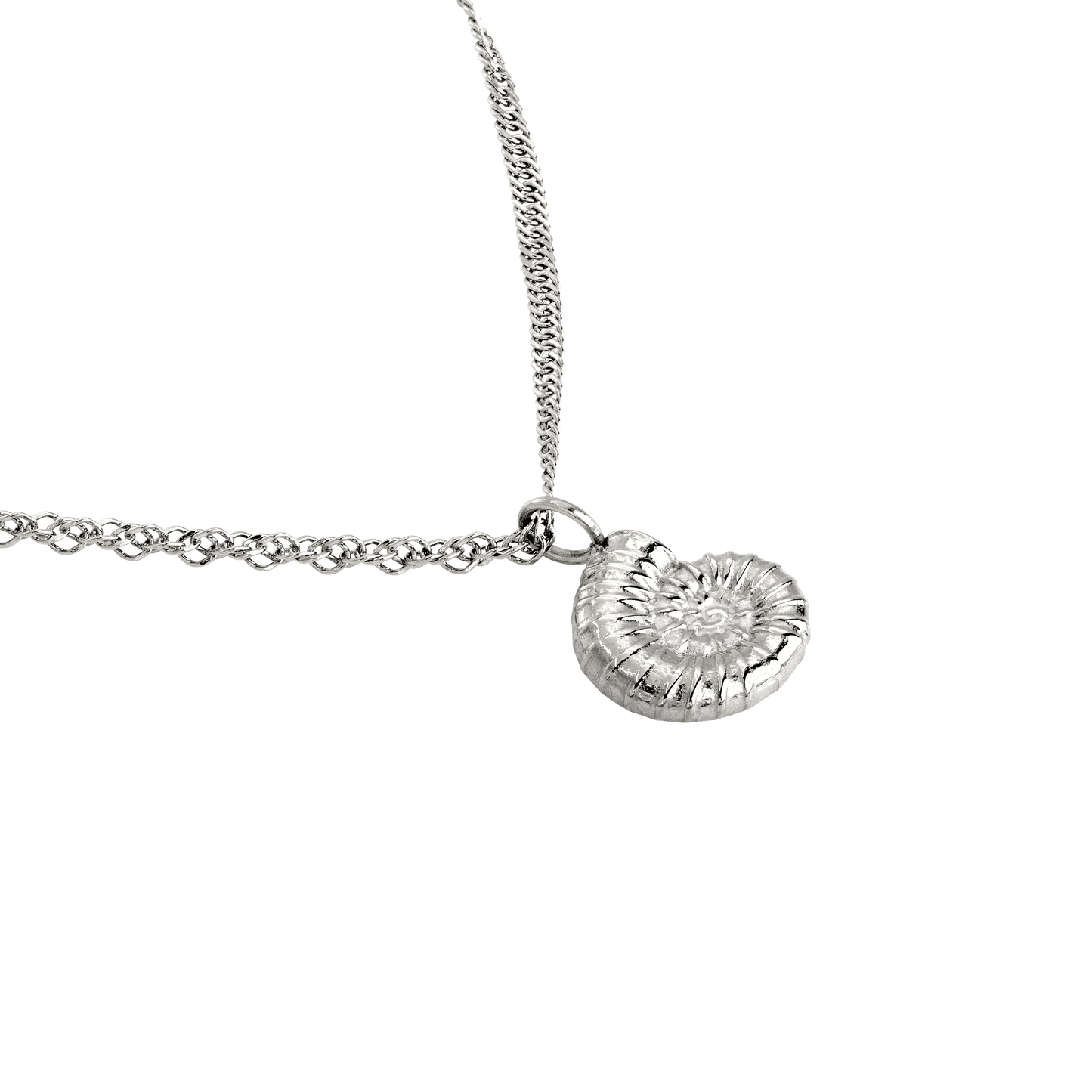 Shell Seeker Necklace Silber