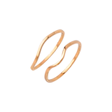 Skinny Dip Ring Duo Roségold