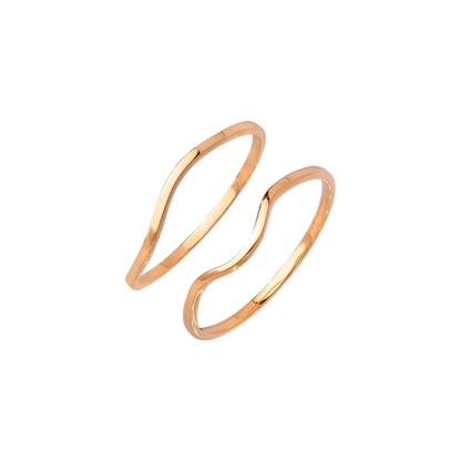 Skinny Dip Ring Duo Roségold