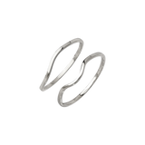 Skinny Dip Ring Duo Silber