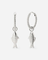 Pezito Twisted Hoop Set Small Silber