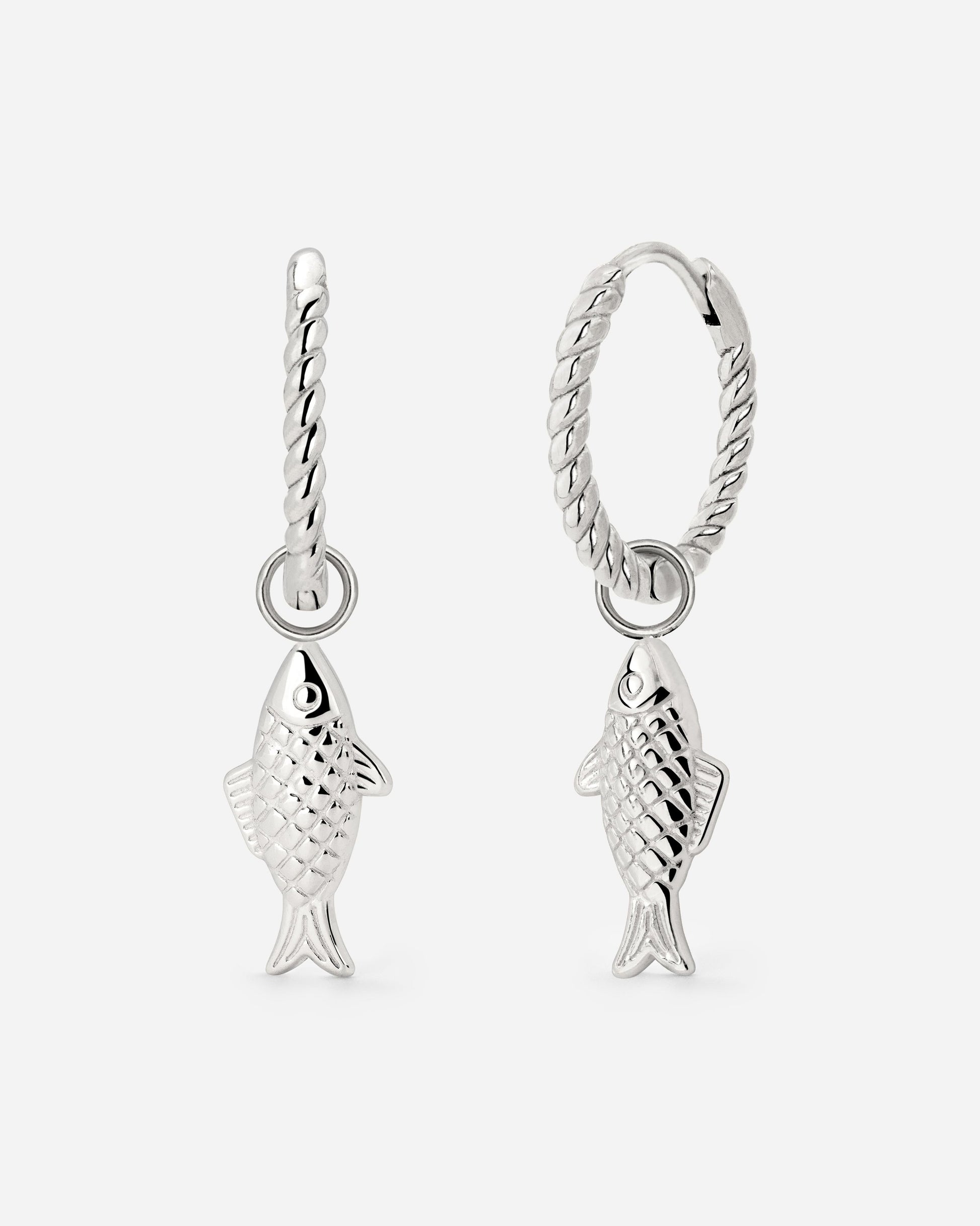 Pezito Twisted Hoop Set Small Silber