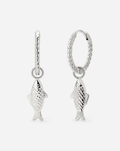 Pezito Twisted Hoop Set Small Silber