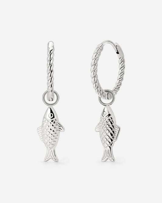 Pezito Twisted Hoop Set Small Silber