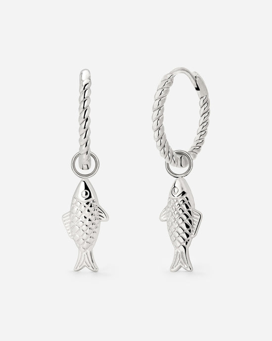 Pezito Twisted Hoop Set Small Silber