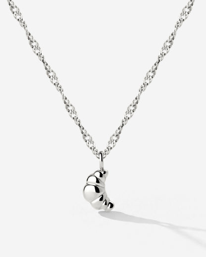 Croissant Necklace Silber