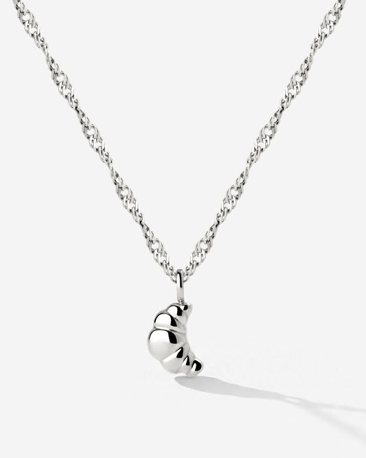 Croissant Necklace Silber