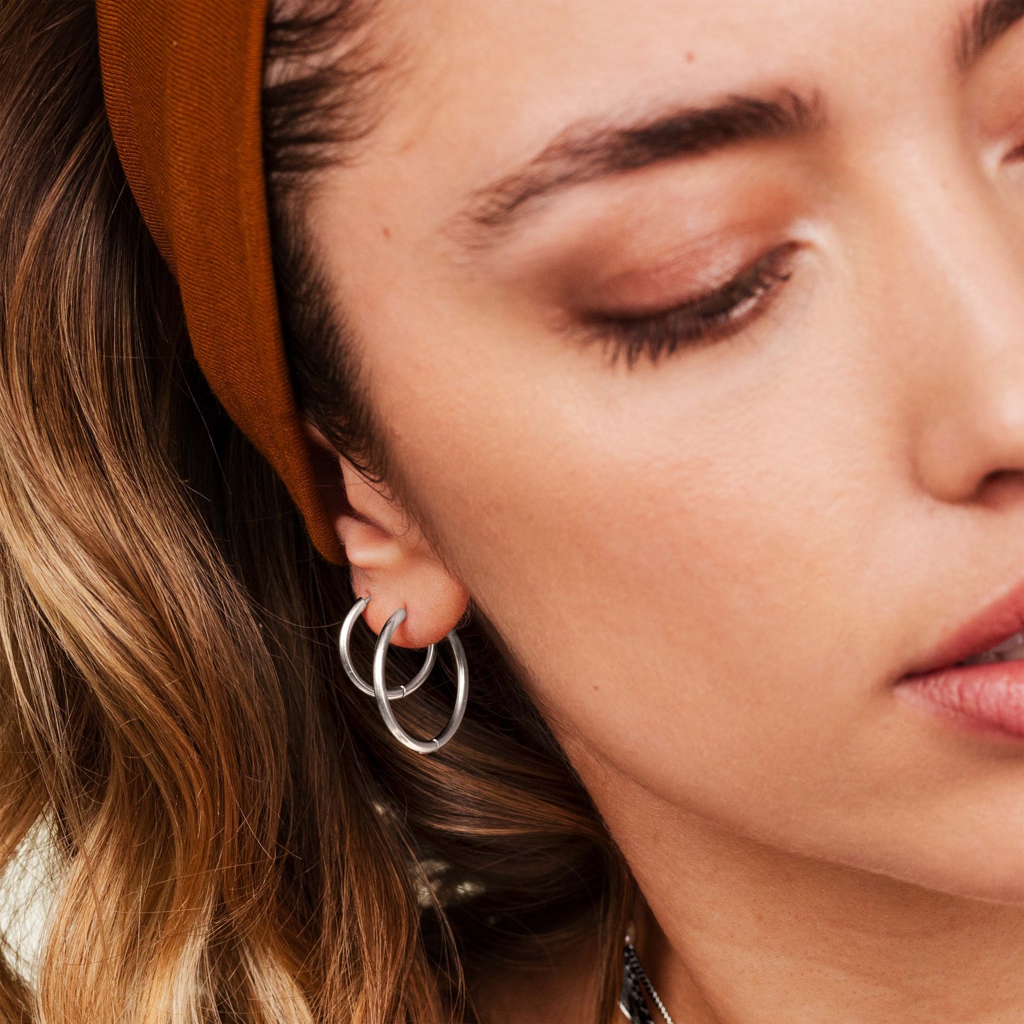 Clean Hoop Bundle Midi Silber