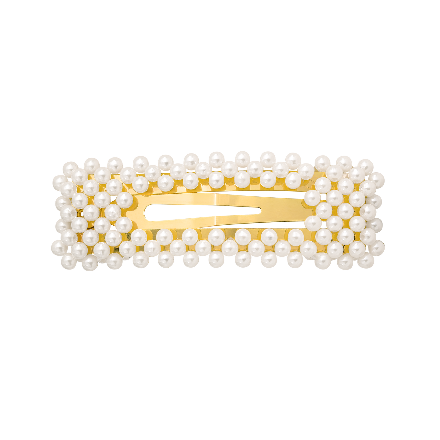 Pearly Hairclip Rectangle