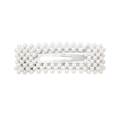 Pearly Hairclip Rectangle