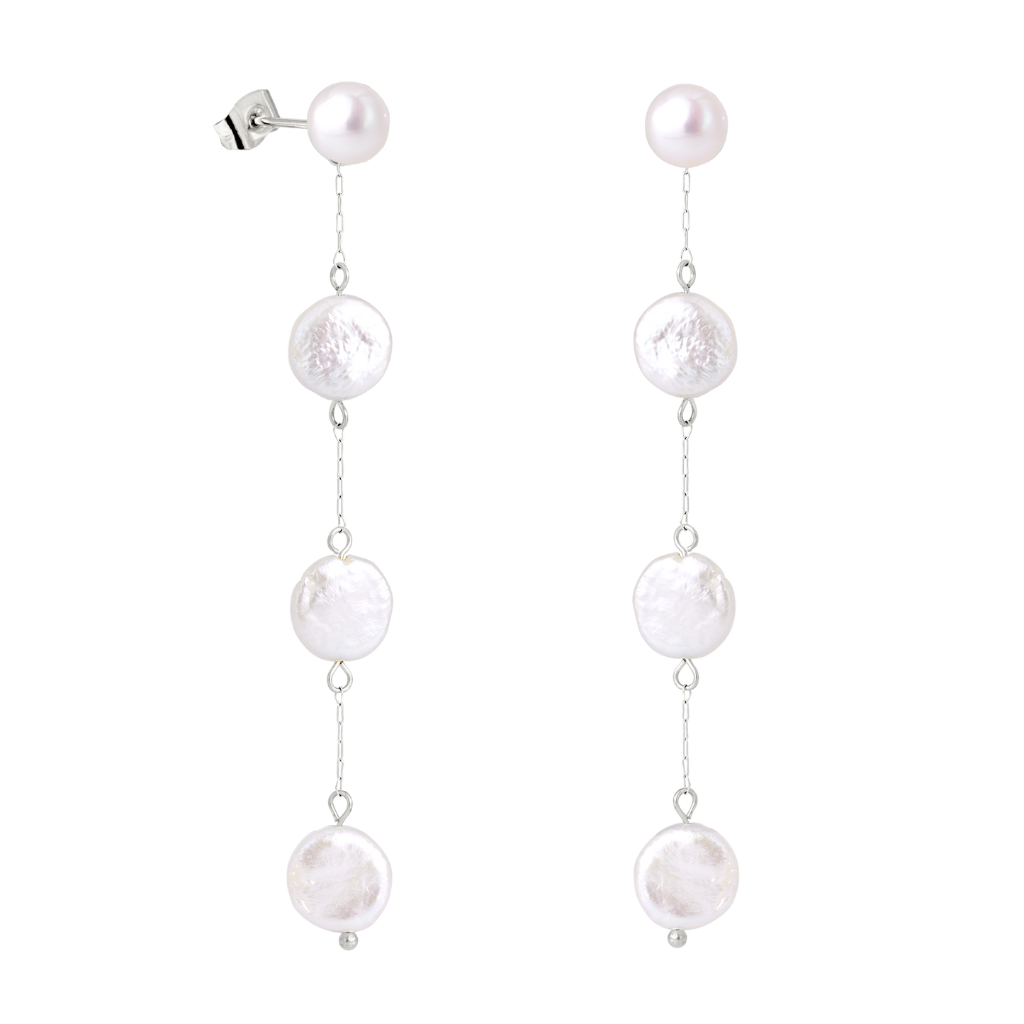 Pure Love Pearl Earrings Silber