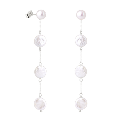 Pure Love Pearl Earrings Silber