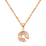 Sparkling Donut Necklace Roségold
