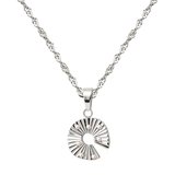 Sparkling Donut Necklace Silber