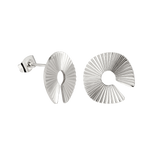 Sparkling Donut Studs Silber