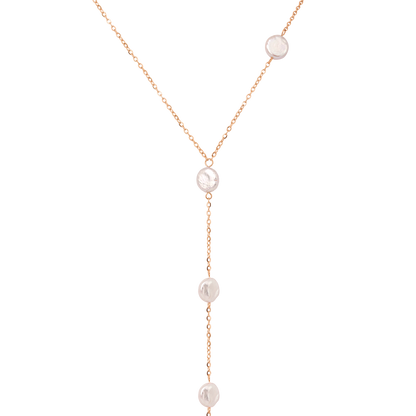 Timeless Pearl Y-Necklace Roségold