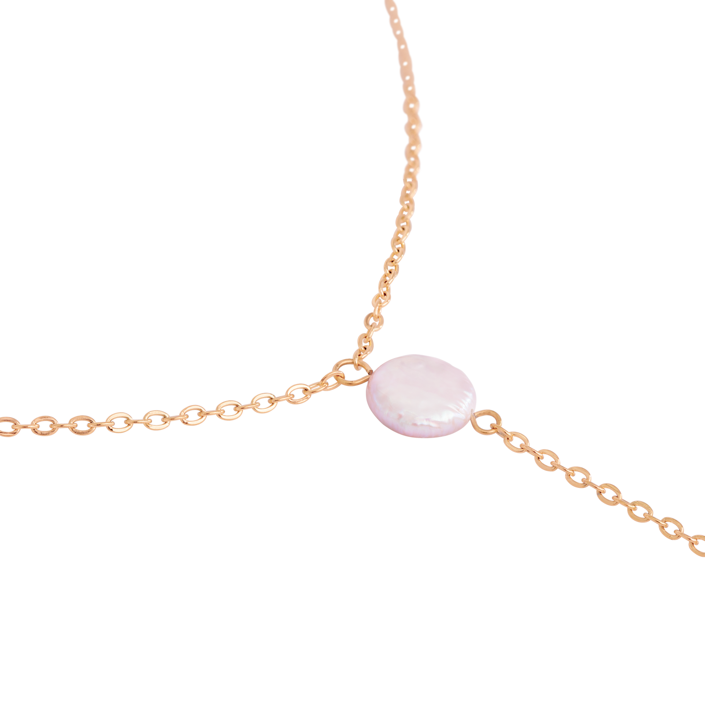 Timeless Pearl Y-Necklace Roségold