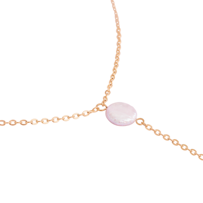 Timeless Pearl Y-Necklace Roségold