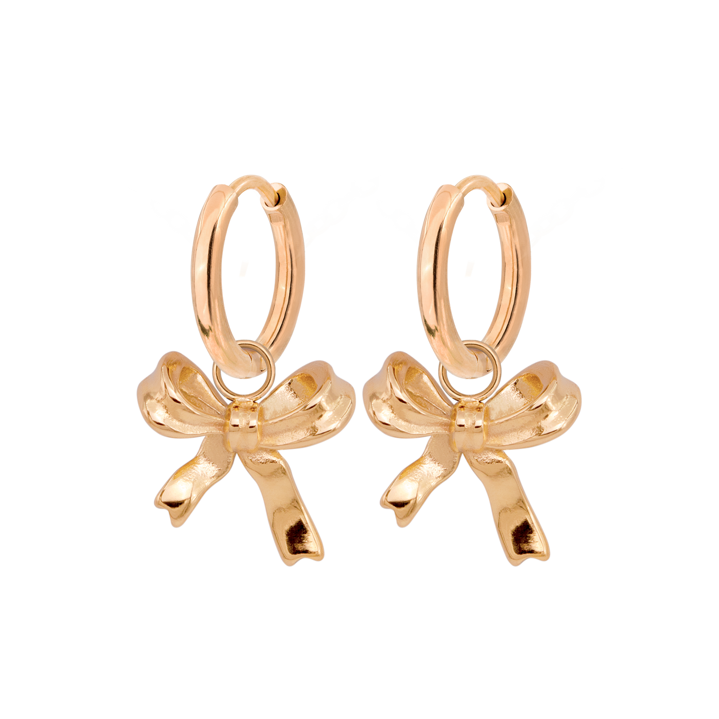 Pretty Ribbon Hoop Set Small Roségold