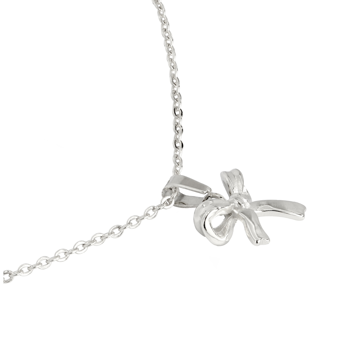 Pretty Ribbon Necklace Silber