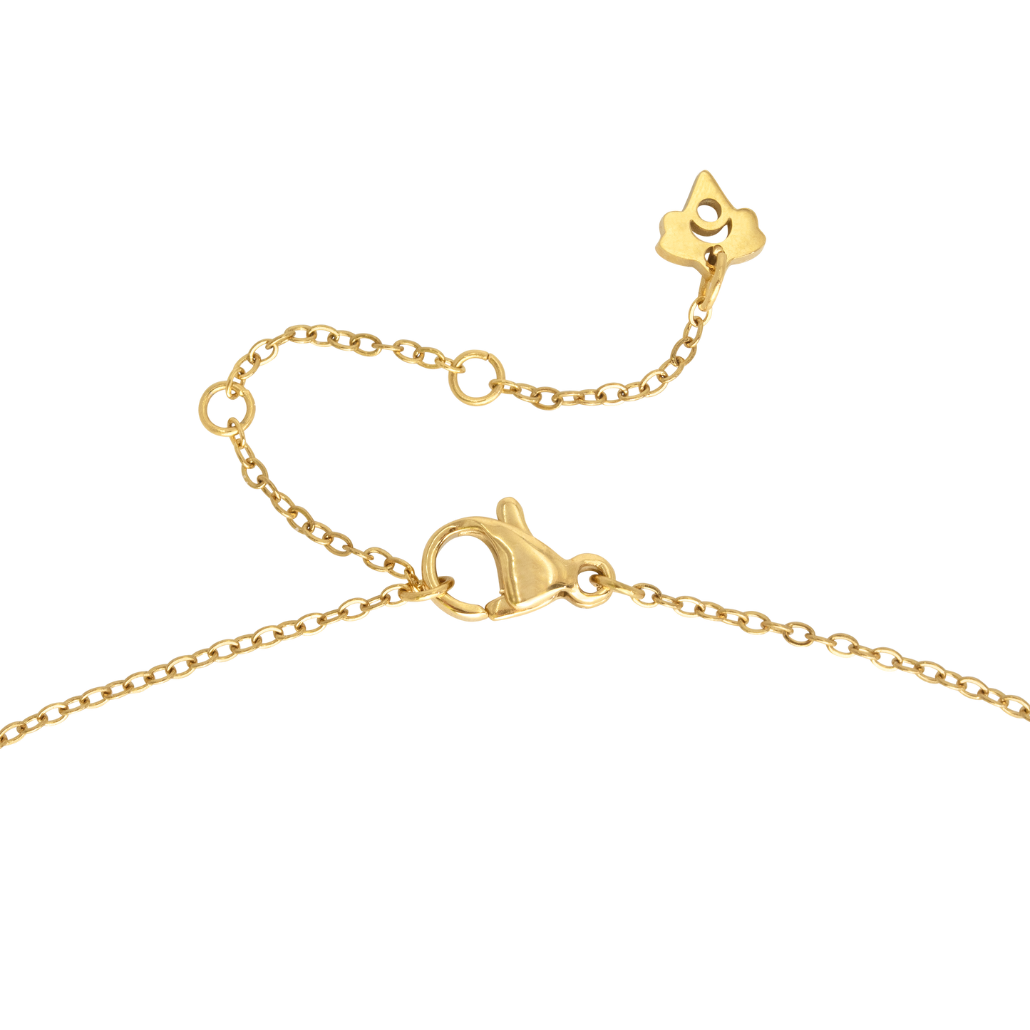 Pretty Ribbon Necklace Gold