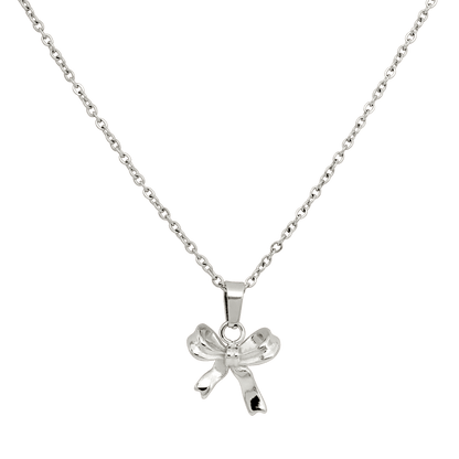 Pretty Ribbon Necklace Silber