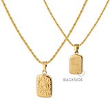 Sun Lover Pendant Necklace Gold