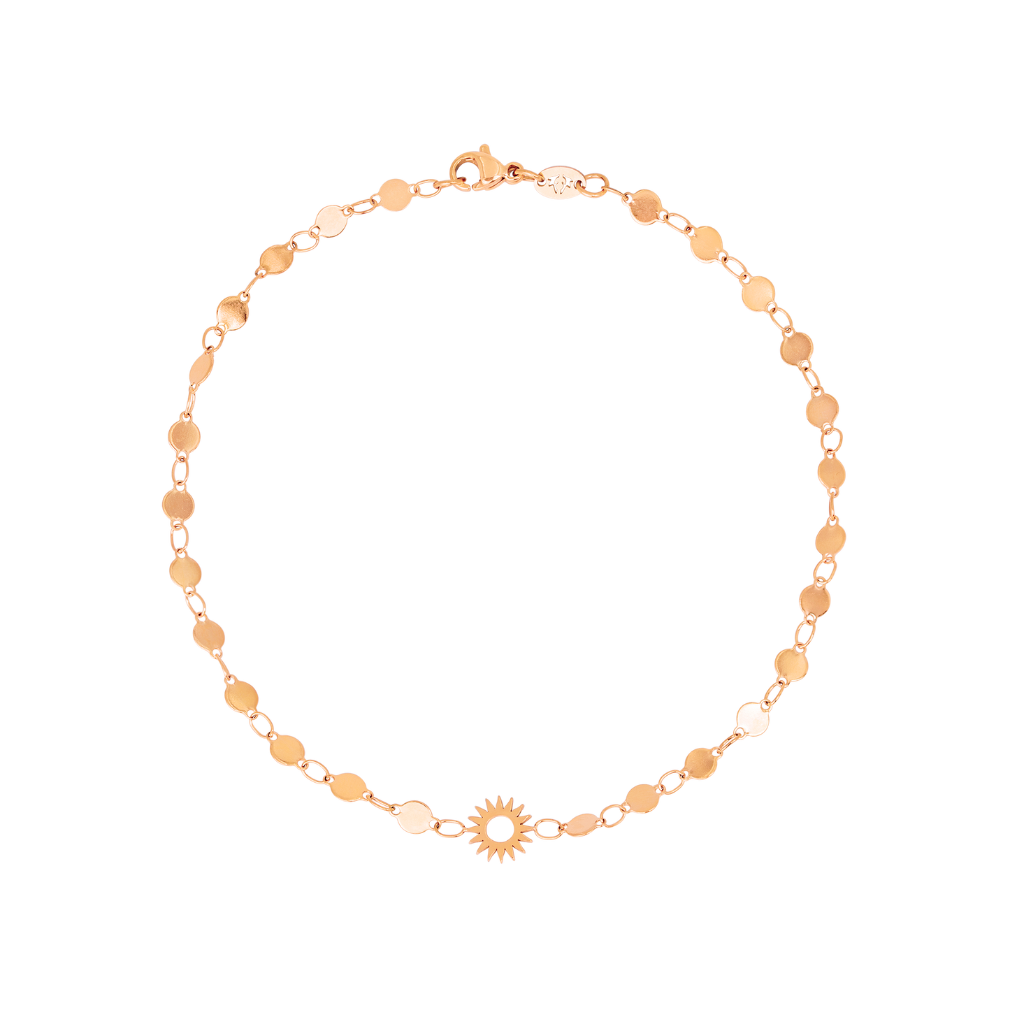 Sunny Side Up Anklet Roségold
