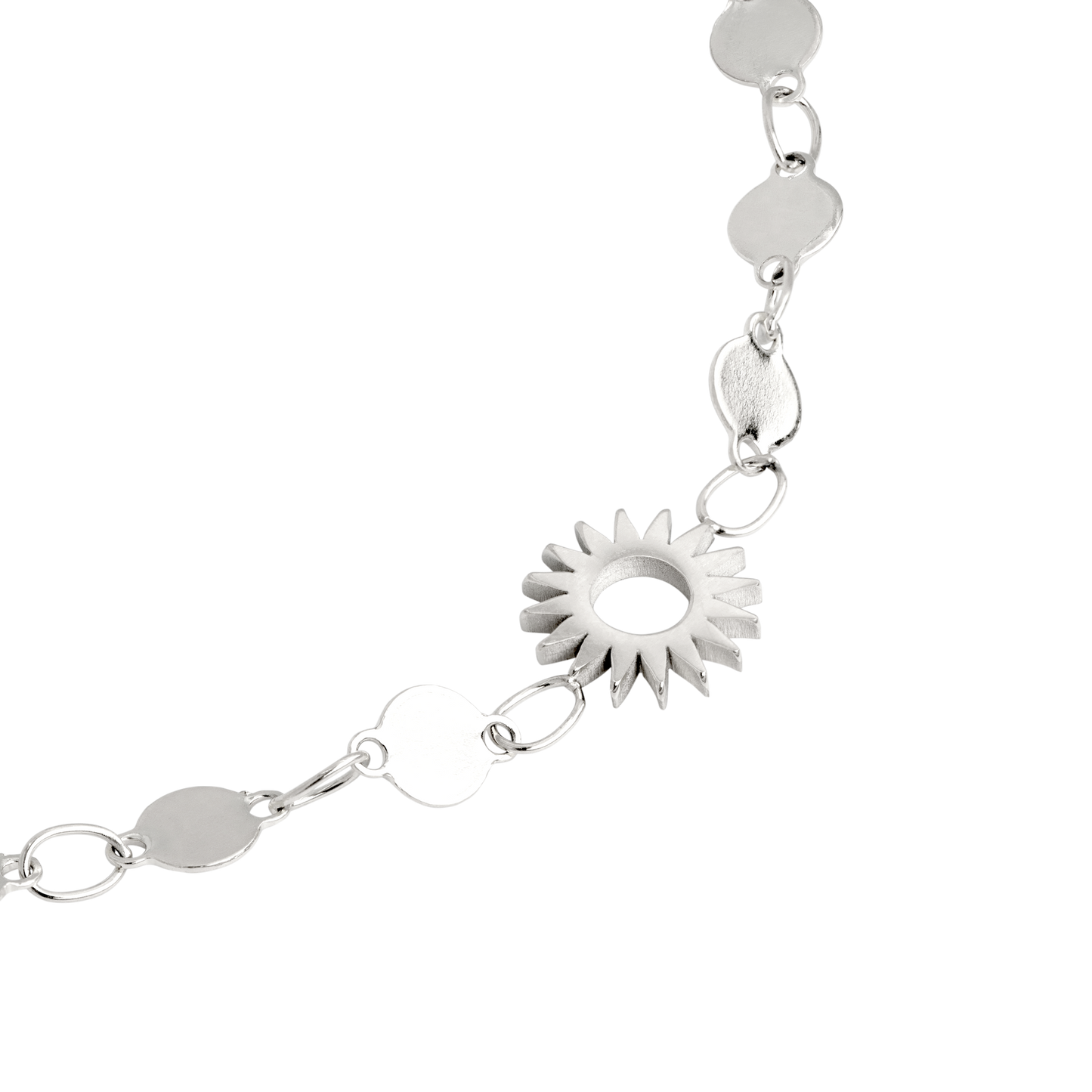 Sunny Side Up Anklet Silber