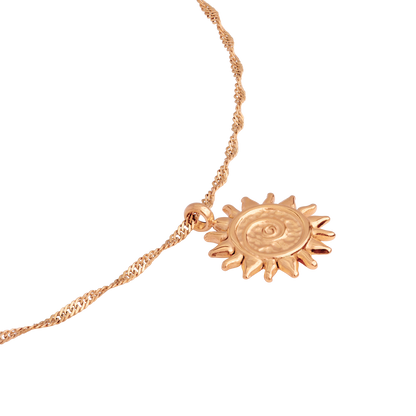 Sunny Swirl Necklace Roségold