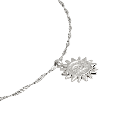 Sunny Swirl Necklace Silber