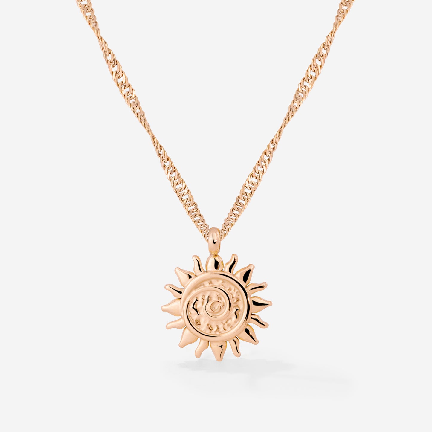 Sunny Swirl Necklace Roségold